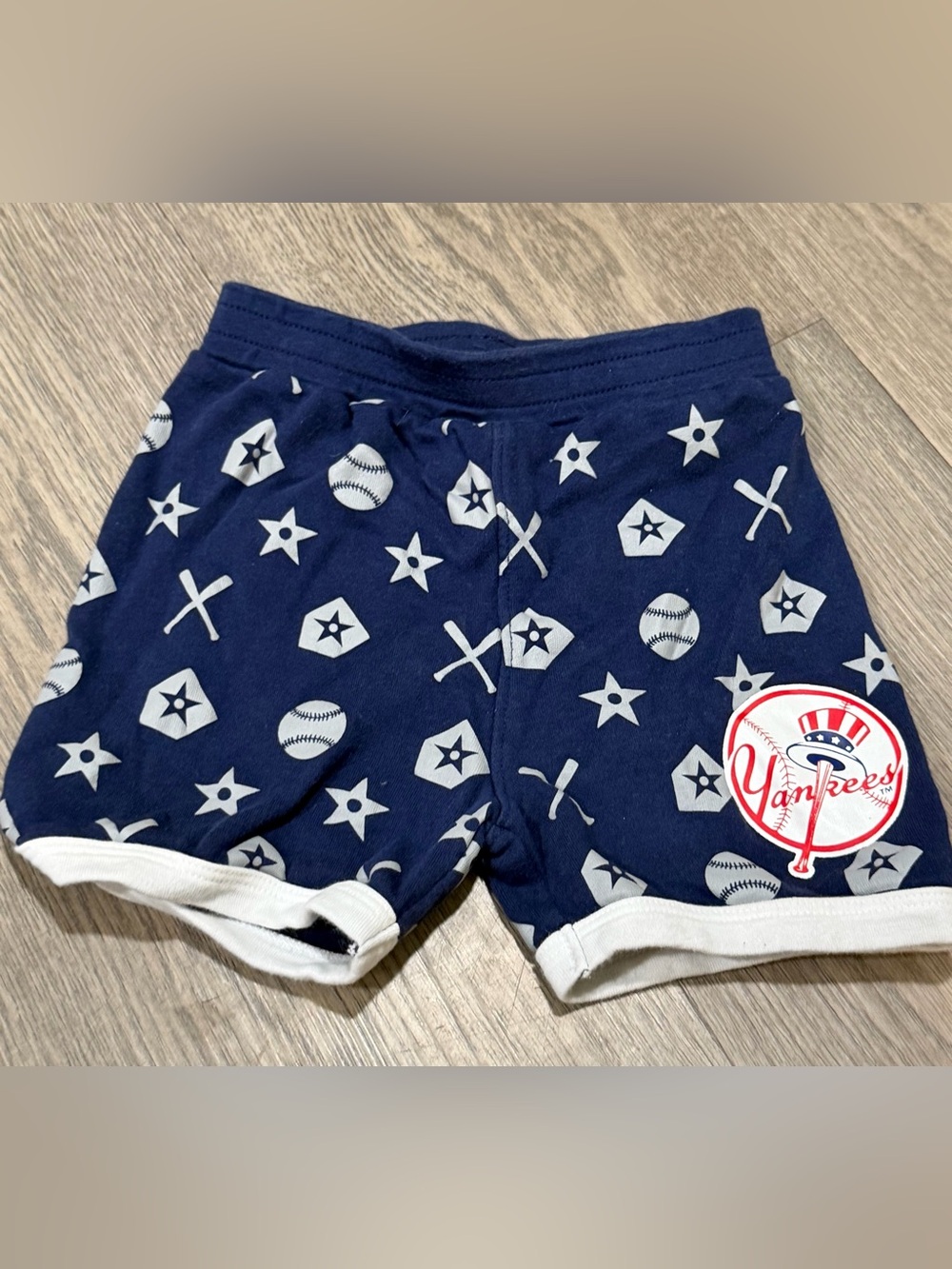 Navy New York Yankees On Deck Infant Shorts 12 Months
